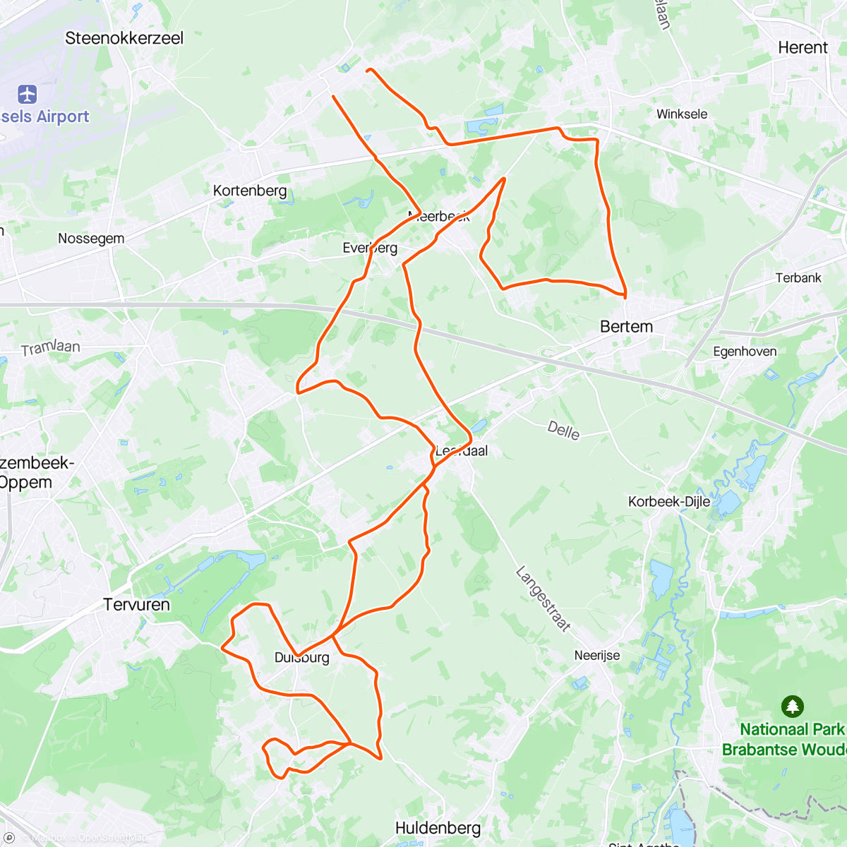 Map of the activity, sometimes in april