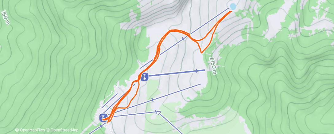 Map of the activity, In and out of a cloud