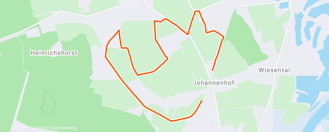 Map of the activity, Spaziergang am Mittag