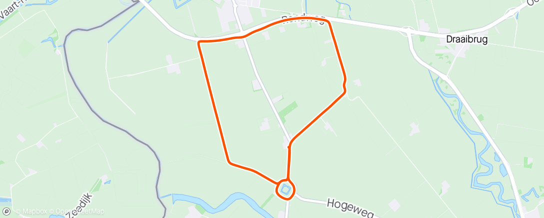 Map of the activity, Middagloopje