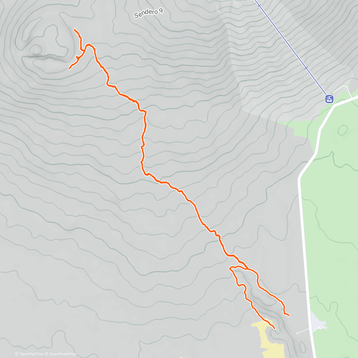 Карта физической активности (Pico del Viejo)