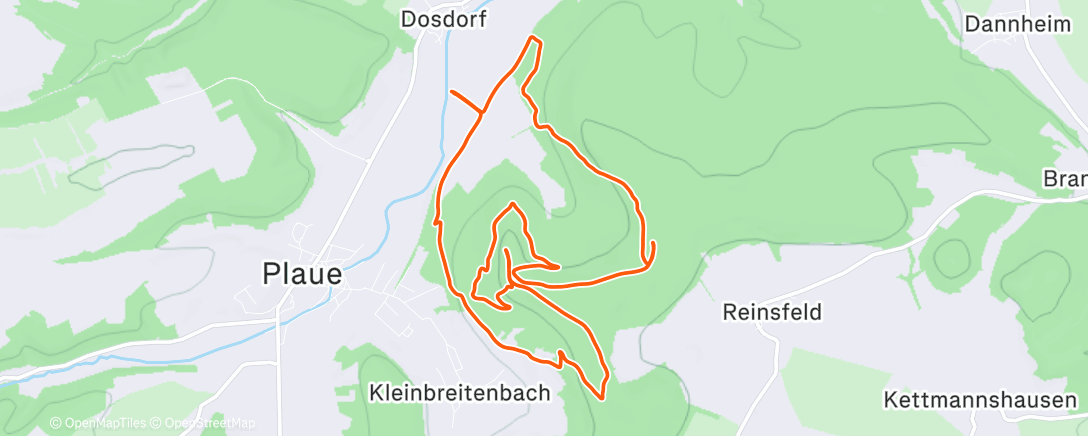 Map of the activity, 1st Reinsberge mit Luise 😍