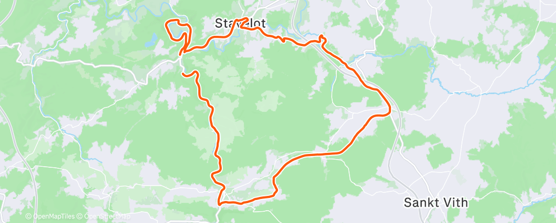 Map of the activity, Afternoon Ride