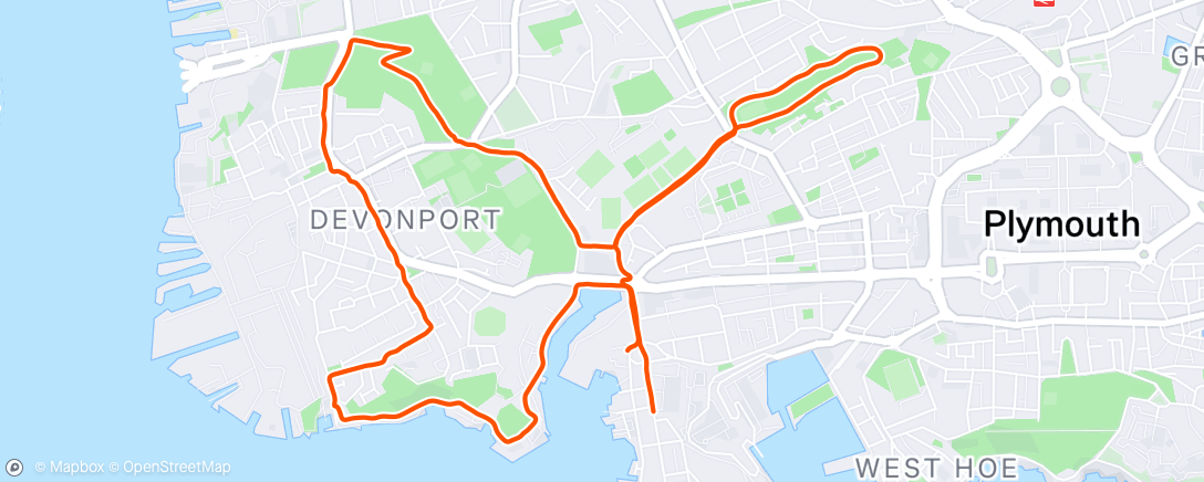 Map of the activity, Lunch Run & catch up with Gina
