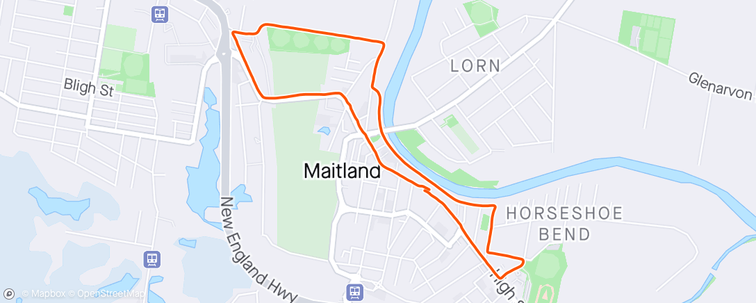 Map of the activity, Morning Maitland
