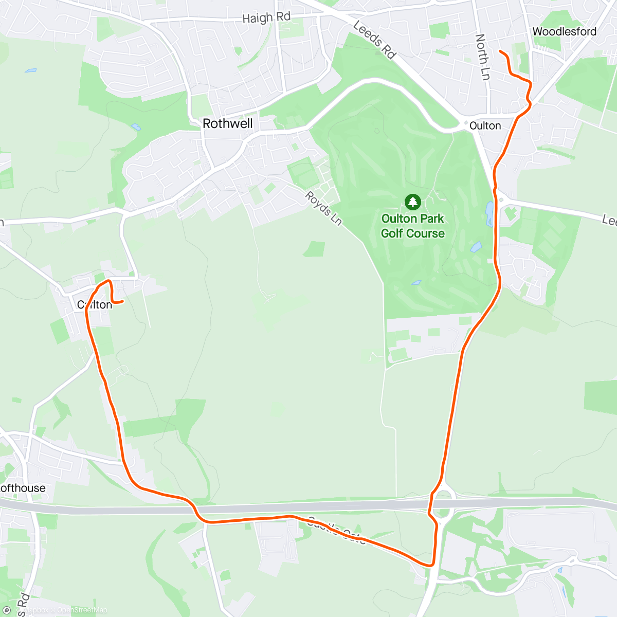 Map of the activity, Jog to collect the dog