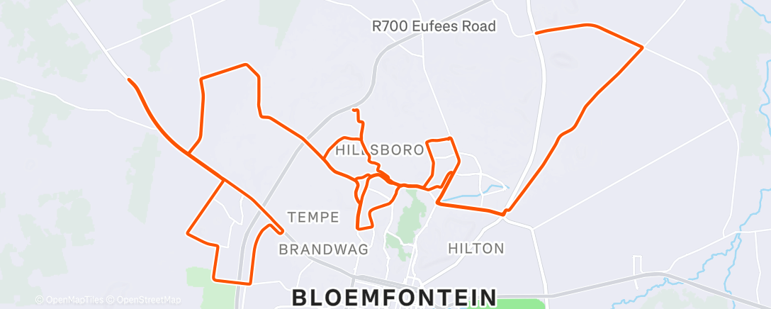 Карта физической активности (Morning Ride)