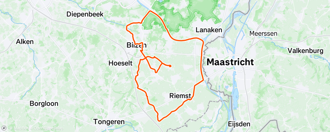 Map of the activity, Morning Ride