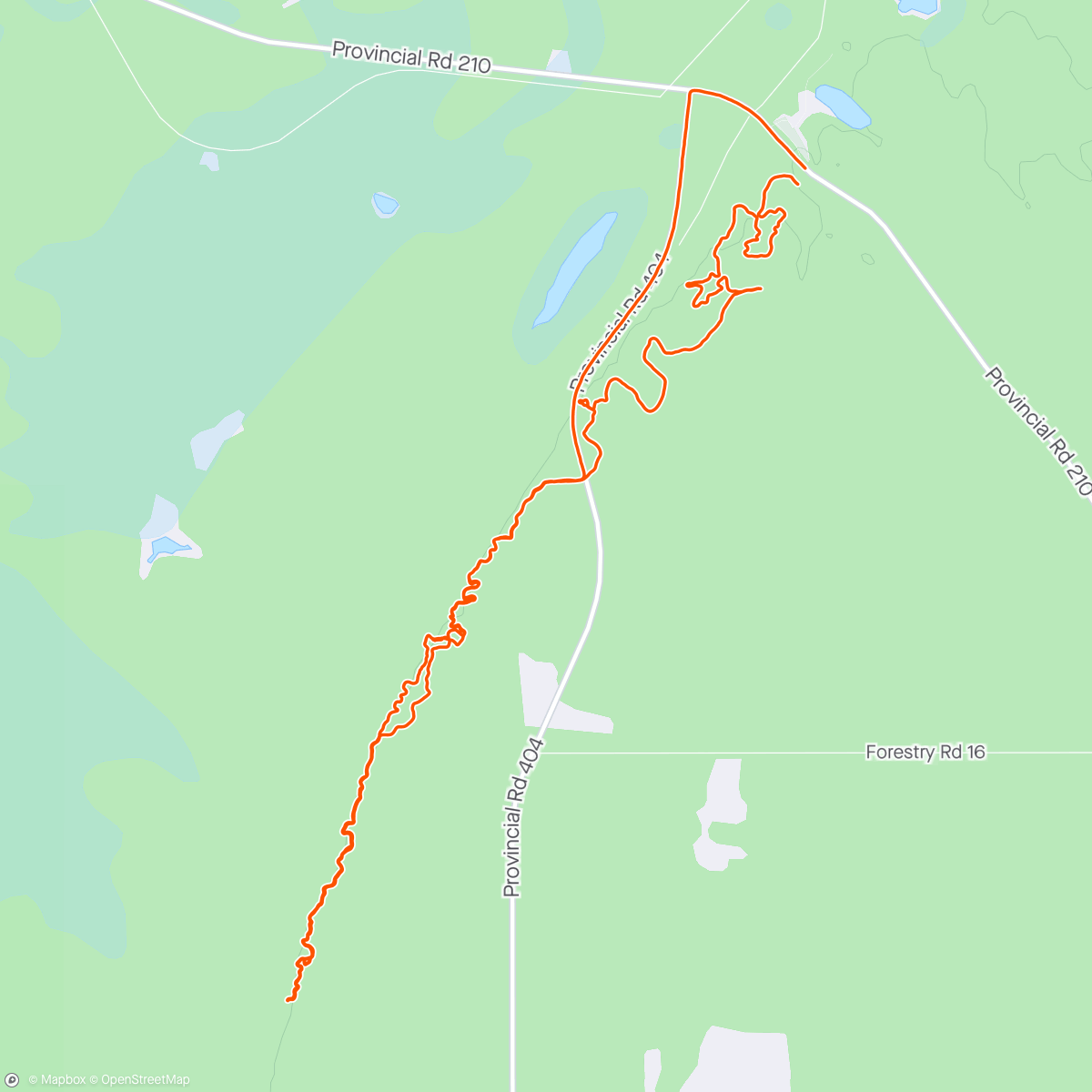 Map of the activity, Sandilands with Brent