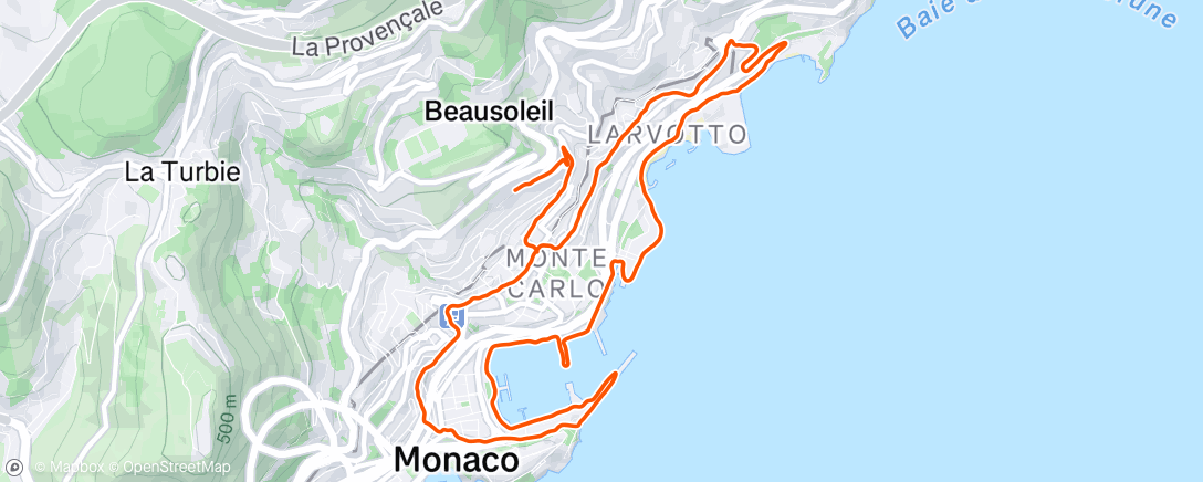 Map of the activity, On commence l’année avec + de kilomètre que Jordan Touboul 🙂