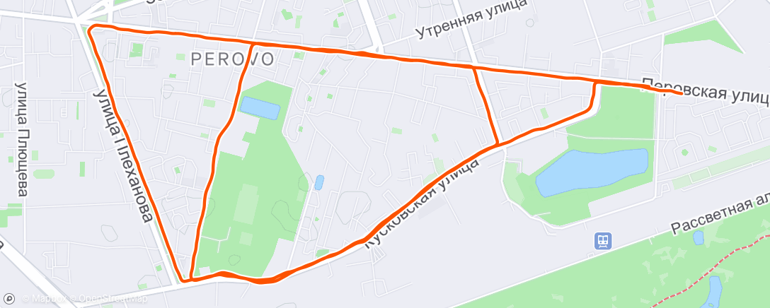 Mapa da atividade, Утренний забег