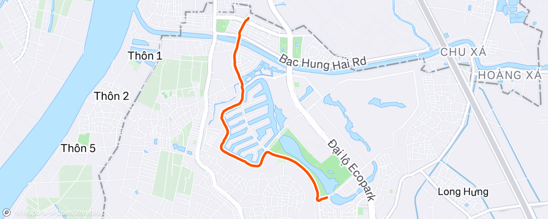 Map of the activity, Morning Ride