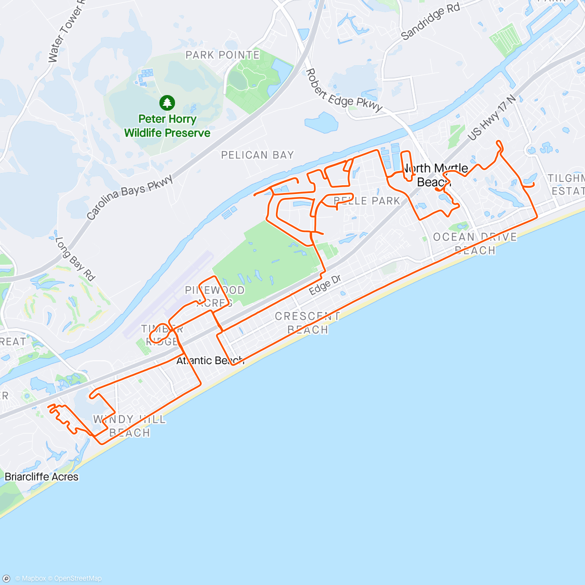 Map of the activity, Mixed Surface Gravel Ride