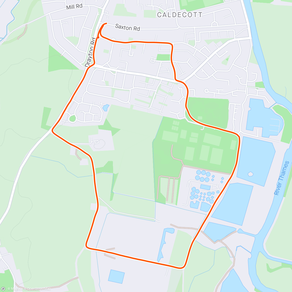 Map of the activity, Evening Jog with Mum(🚴🏽‍♀️)