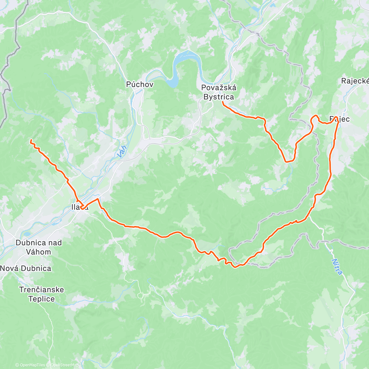 Map of the activity, Prednaska o Afrike v Povazskej Bystrici