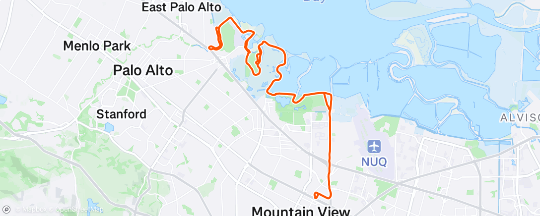 Map of the activity, Afternoon Ride