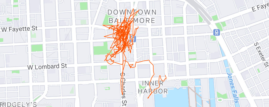 Map of the activity, Morning Walk