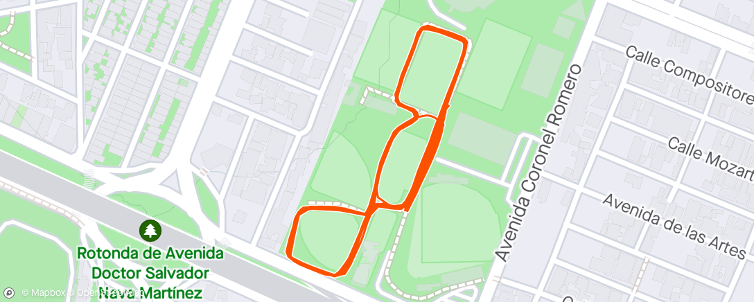 Map of the activity, 🏃🏻‍♂️ 32’ rapidos + 12*100