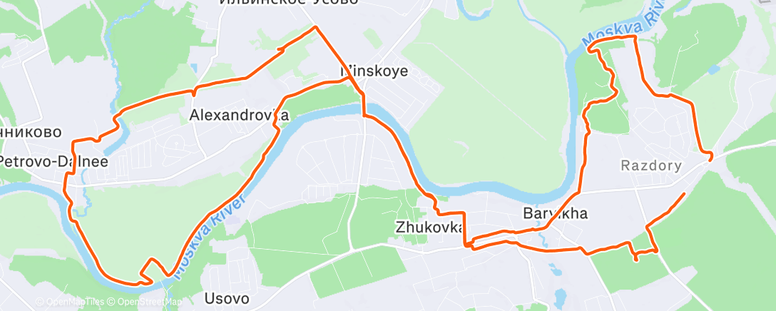 Map of the activity, Горный велозаезд (после обеда)