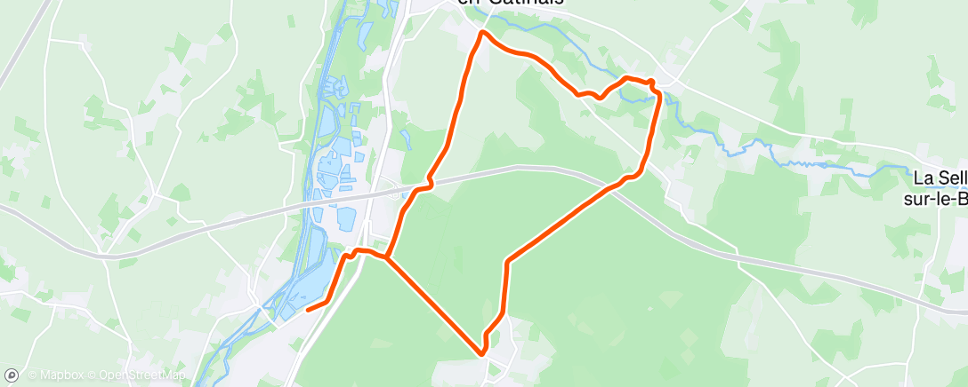 Map of the activity, Tri M Cepoy : bike part