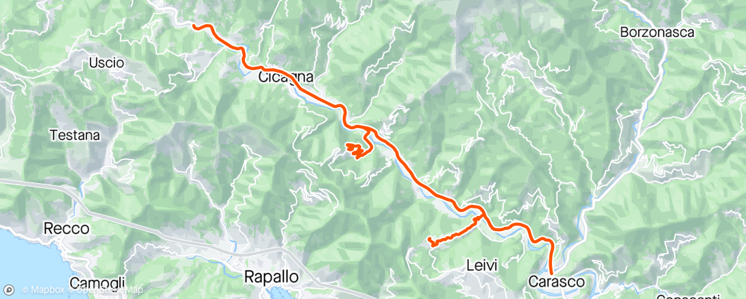 Map of the activity, 17/04/2024 Coreglia Ligure, Liguria, Italy