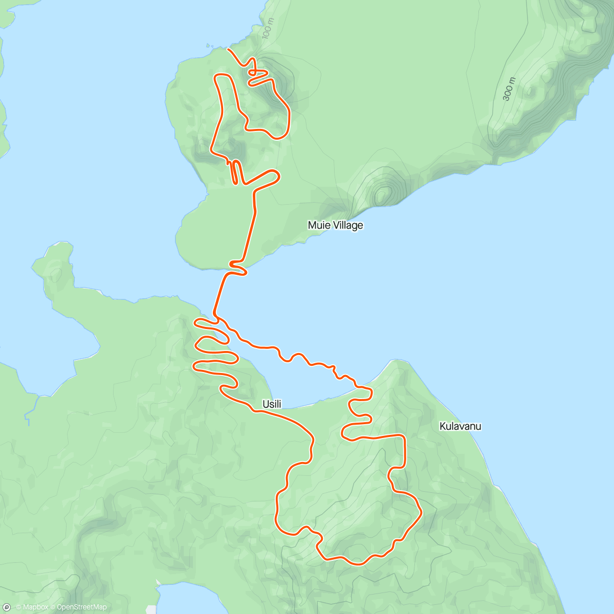 Mapa da atividade, Zwift - Hilly Route in Watopia