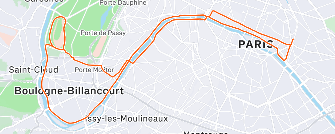 Map of the activity, Morning Ride