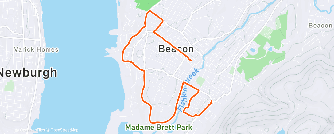 Карта физической активности (Afternoon Run)