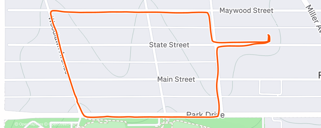 Map of the activity, Afternoon Walk
