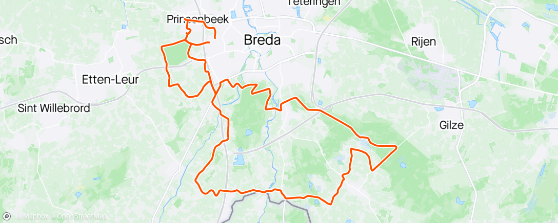 Map of the activity, RTC Prinsenbeek