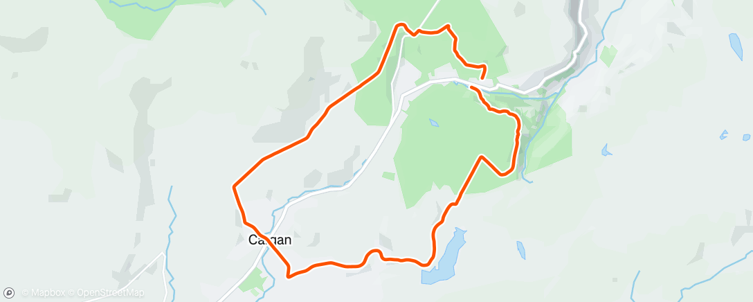 Map of the activity, Evening Mountain Bike Ride