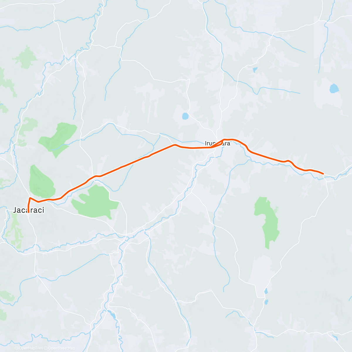 Map of the activity, Pedal Jacaraci 🔄 Bicudo