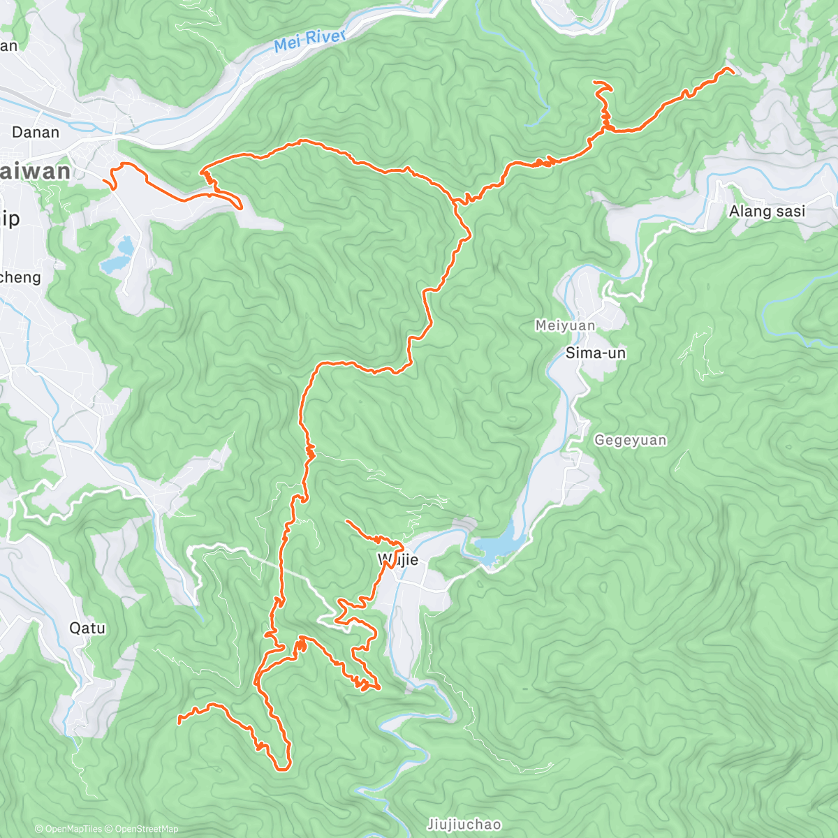 Map of the activity, Formosa Trail Run 83.5K/4014M