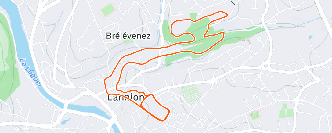Map of the activity, Ouverture Trail Urbain 5km 🚴