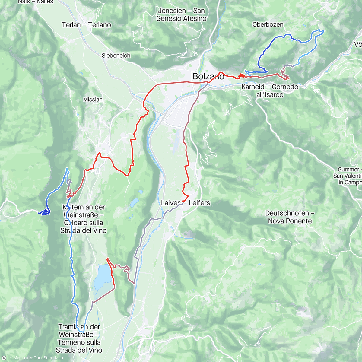 Map of the activity, Bozenen