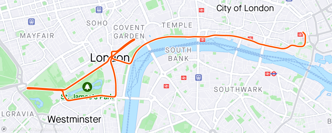 Map of the activity, Zwift - Group Ride: GXY HIGH LOOSEY GOOSEY [1.9-2.3WKG] CAT D (D) on Classique in London