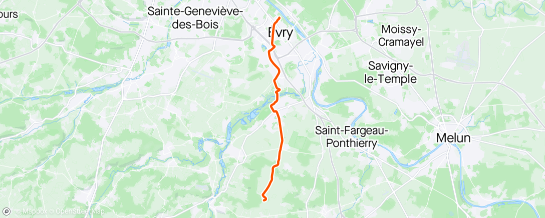 Map of the activity, Vélo taf 💨