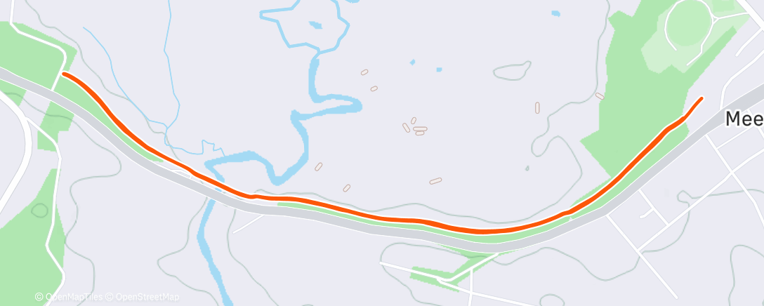 Карта физической активности (Evening Run)