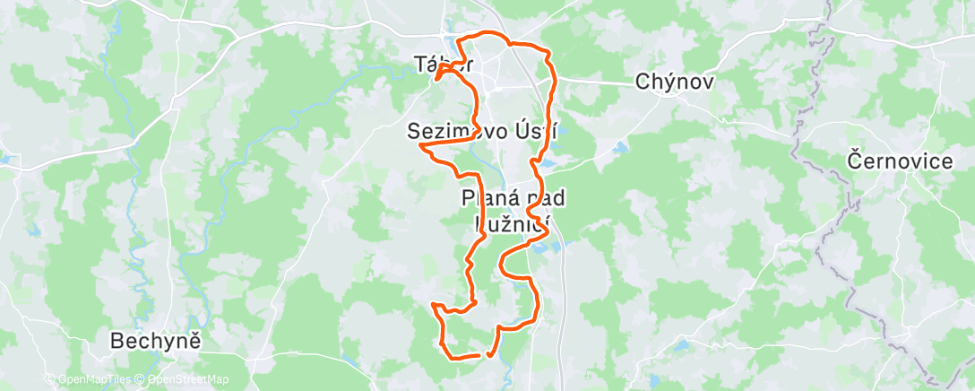 Map of the activity, Stánek Tábor ☀️❄️😍