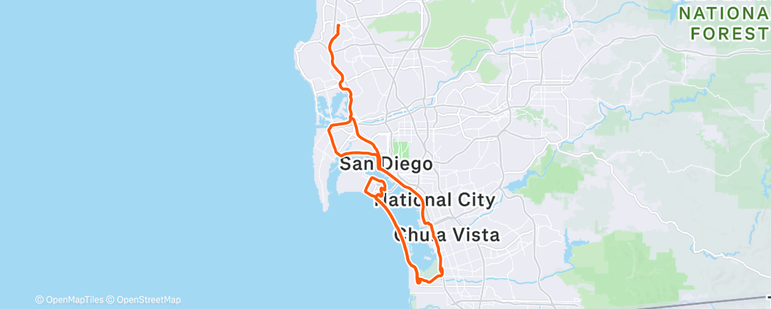 Map of the activity, Morning Ride
