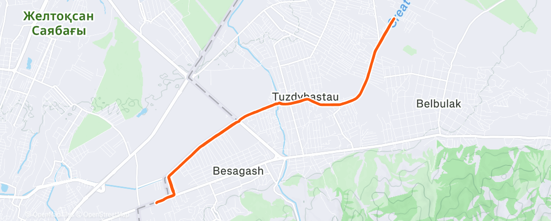 Карта физической активности (Lunch Run)