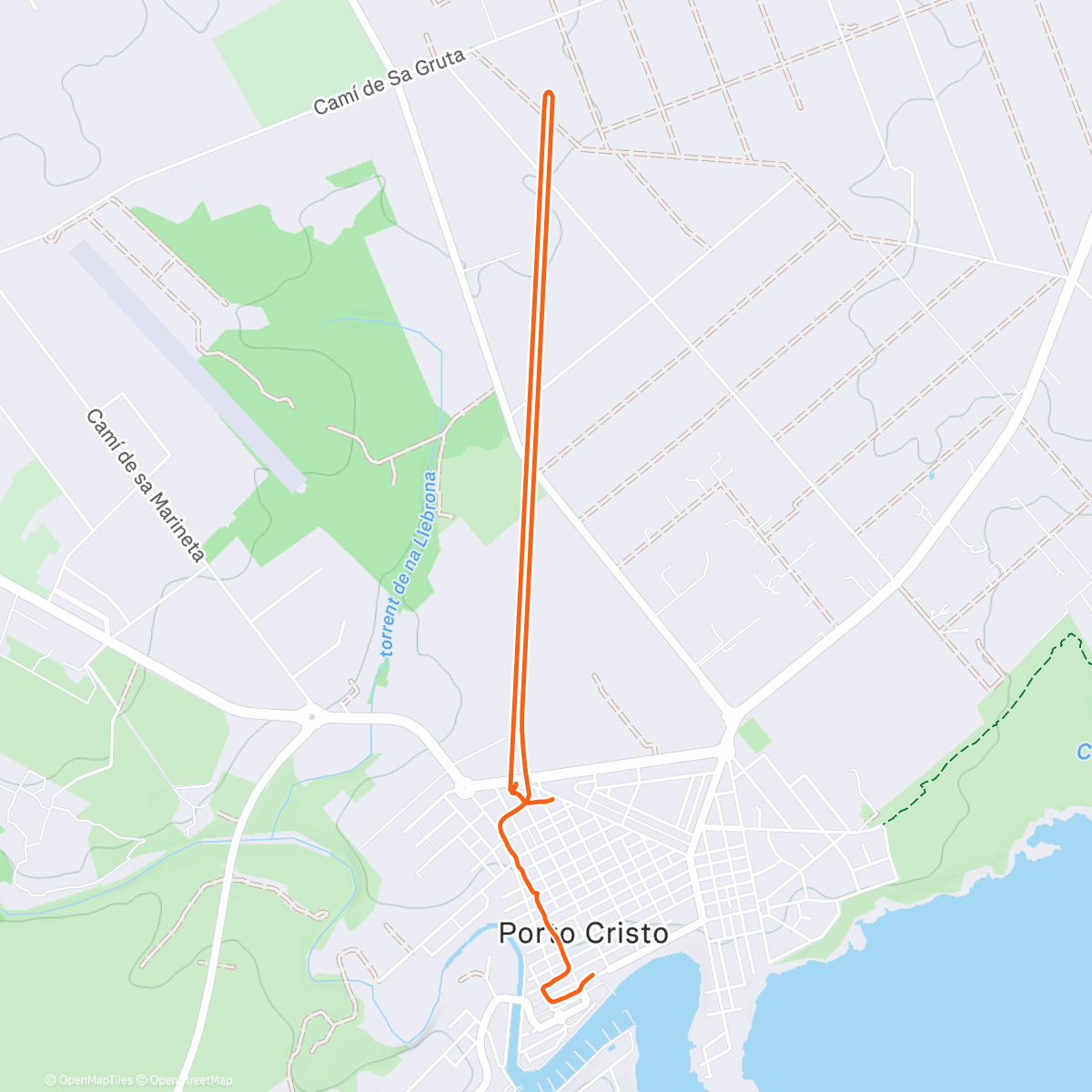 Map of the activity, Weihnachtsspaziergang