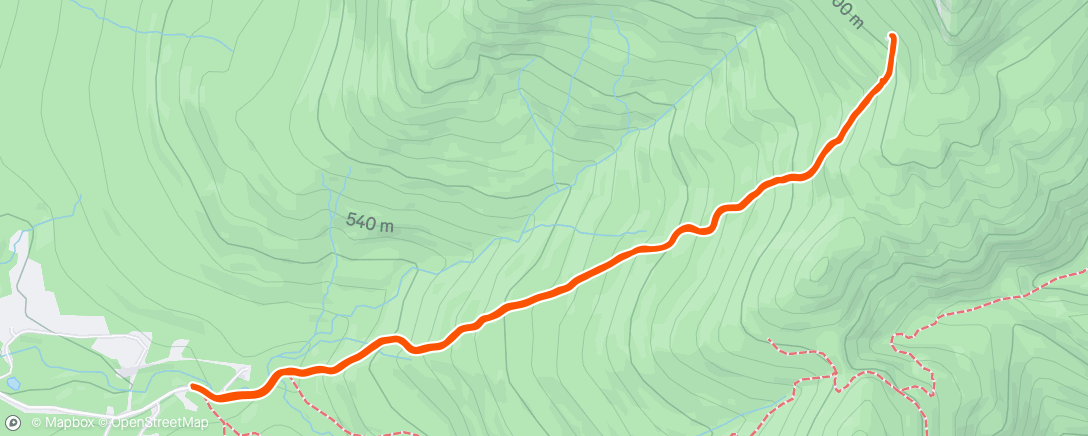 Map of the activity, Lunch Hike
