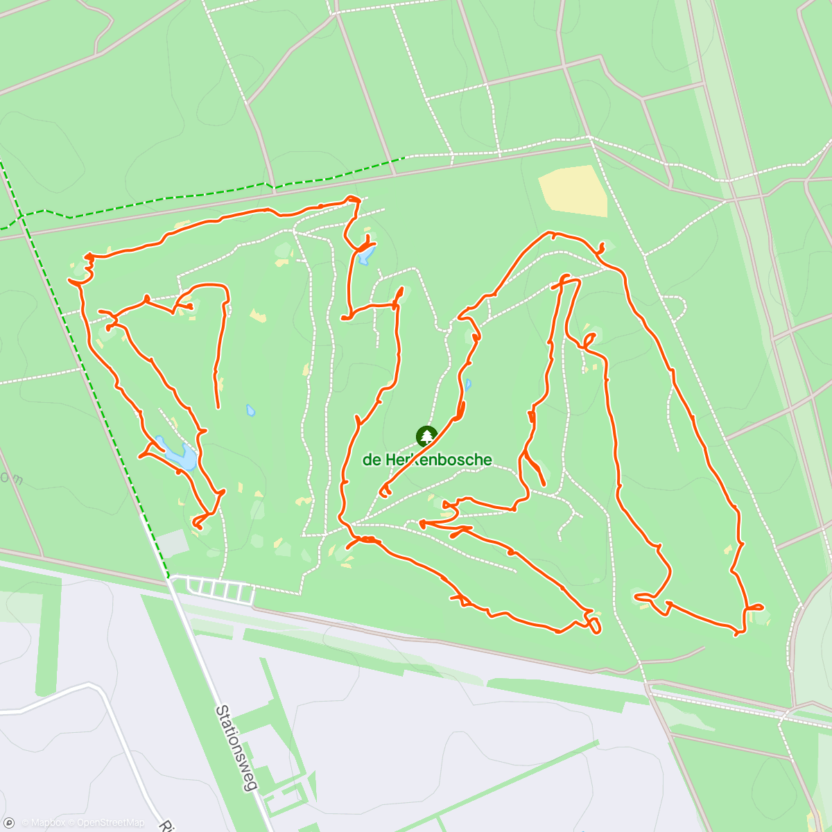 Map of the activity, Rondje Herkenbosche