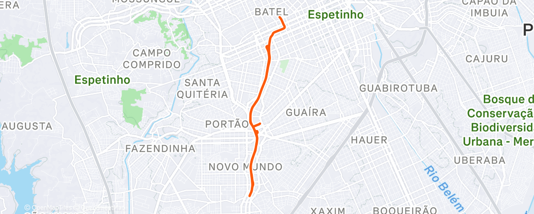 Map of the activity, 257/250 🚴🏻🌳 bonus