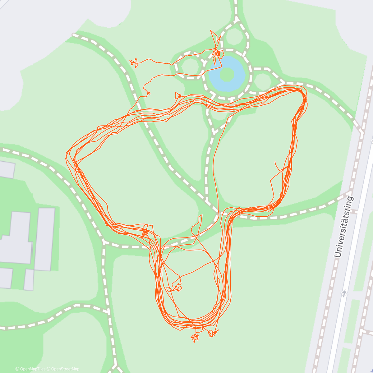 Map of the activity, Patinaje sobre hielo por la tarde