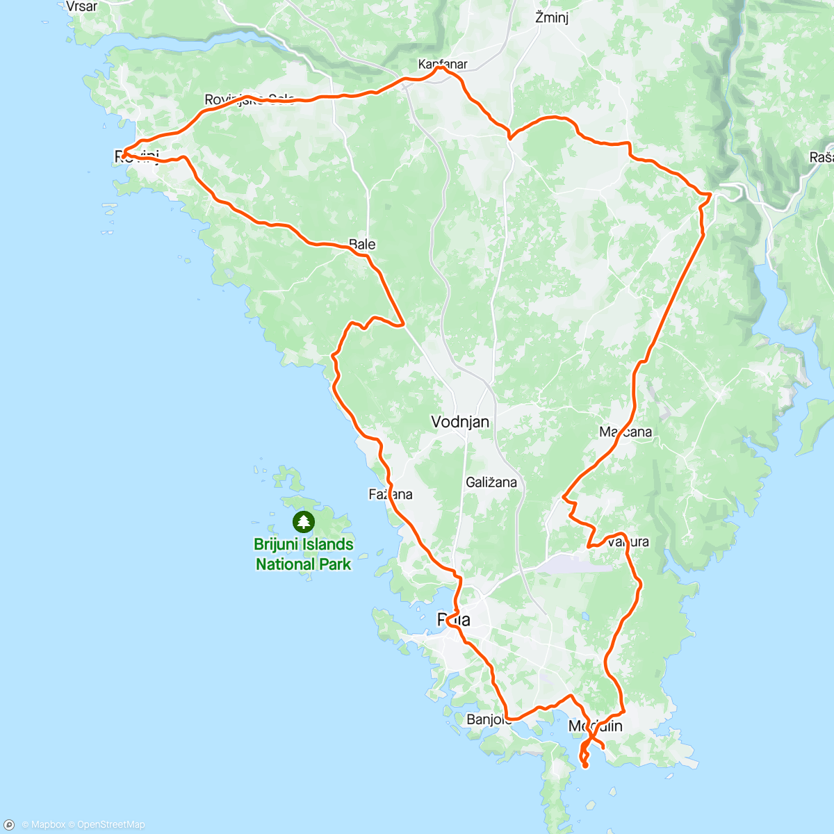 Map of the activity, Nochmals Rovinj