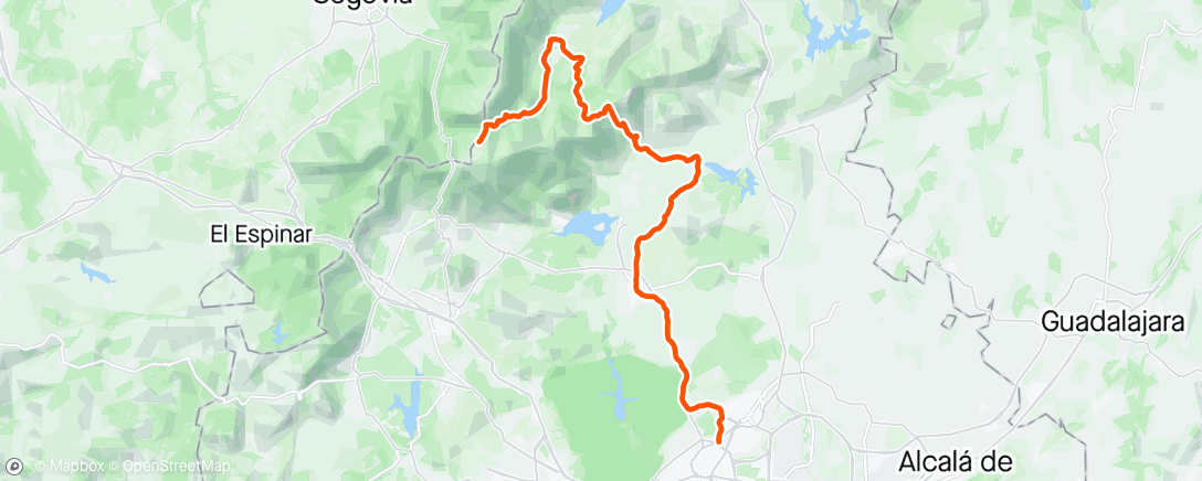 Mapa da atividade, Stage 8 La Vuelta