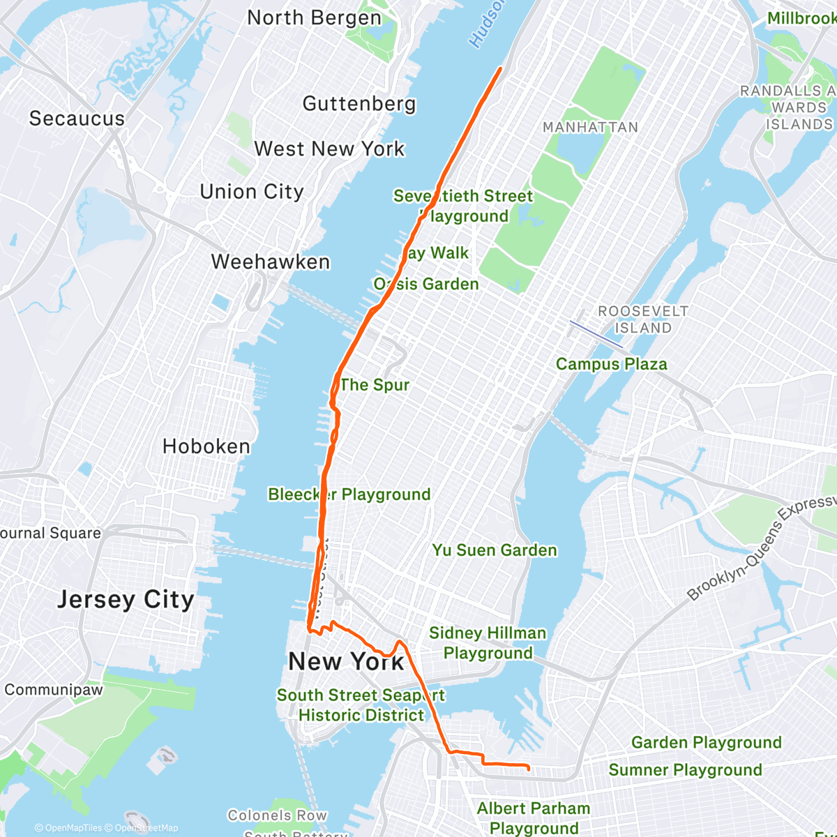 Map of the activity, Mommy Teaching Them Young About Running in All Types of Weather😜