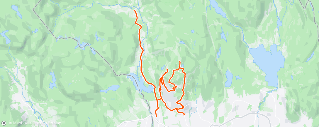 Map of the activity, Noen ganger til Tryvann og en liten tur i Sørkadalen.